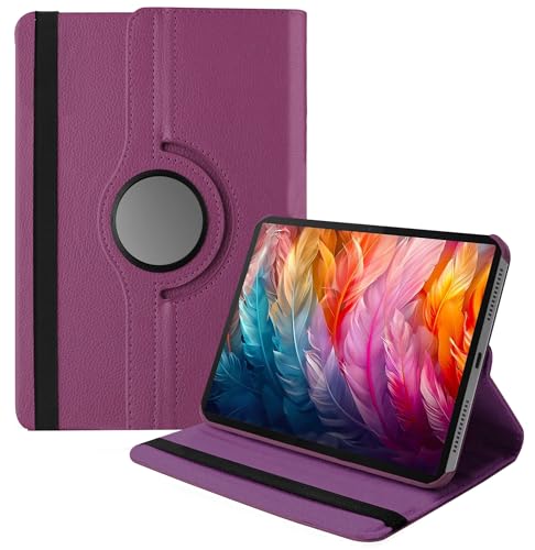 Image of TGK 360 Rotatable Smart Flip Cover for Lenovo Idea Tab Pro 12.7 Inch 2025 TB-373FU TB-375FC Tablet Case (Purple)