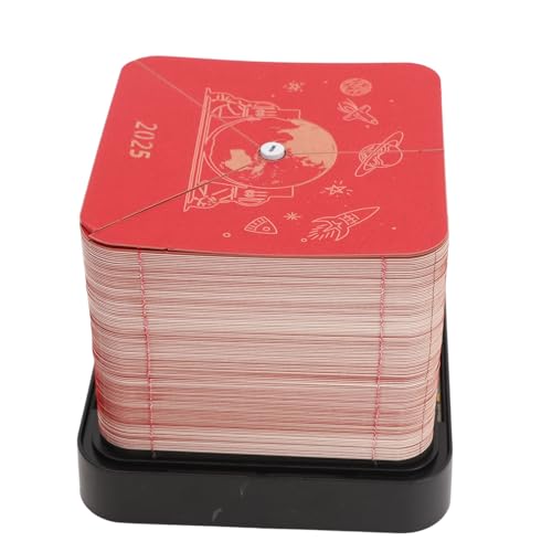 Calendrier de Terre 3D bloc-notes d'art sculpture papier décoration bureau rouge