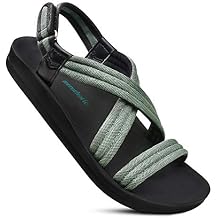AEROTHOTIC Walking Sandals Women - Arch Support Lightweight Sport Adjustable Sandals With Back Strap Winter Hiking Beach Water Outdoor Orthopedic Travel Washable Ladies Slides Shoe