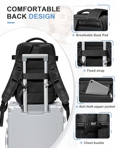VGCUB Mochila grande de viagem, trabalho, negócios, bolsa de viagem aprovada para laptop para mulher