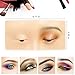 Makeup Practice Face Board 3D Realistic Pad, Reusable eyeshadow practice eyes for Makeup Artist Board Makeup Practice, Eyeshadow Eyeliner Eyebrow Mapping Realistic Face Skin make up practice face