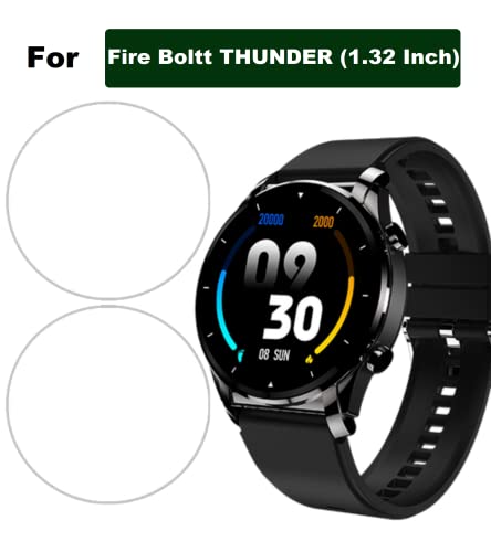 Image of Hydrogel Screen Protector For FIRE BOLTT THUNDER SMARTWATCH (1.32 inch) - Anti-Scratch, Bubble-free, Edge To Edge TPU Film Screen Guard for FIRE BOLTT THUNDER (Pack of 2)