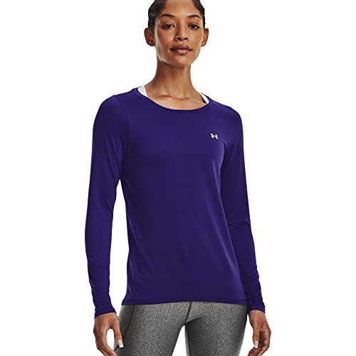 Image of Under Armour Women's Polyester Solid HG Armour Long Sleeve | 1328966-001