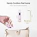 UV LED Nail Lamp,Handfree Mini UV Light for Gel Nails,Portable Flash Cure Nail Lamp for Acrylic Nails Extension Gel,Magnetic Stand,60S,USB Rechargeable(Pink)