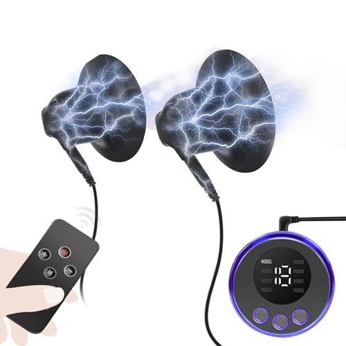 BDSMYEE Tétons Stimulation Pour Femme, Ventouse de mamelon avec Fonction de choc électrique, Jouet sexuel transparent et visible Clitoris Sucker