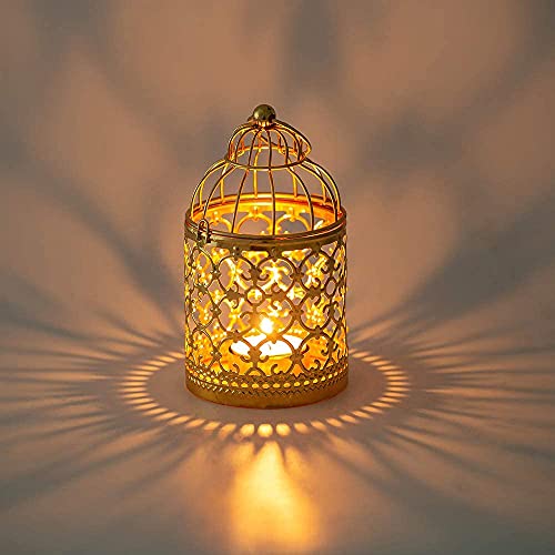 Tea Light Candle Holders,Tea Light Holder,Wedding Table Decor,Decoration Lantern Bird Cage Hollow Decoration Cage Candle Holder Home Kitchen Decoration #TOP2