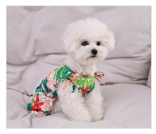 Disfraz hawaiano para perro pequeño color rojo talla S miniatura 5