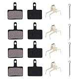 DINGFENG Plaquettes de Frein à Disque de Vélo Compatibles avec, Plaquettes de Frein Vélo à Disque, Bicyclette Patins de Frein Semi-Métalliques (Plaquettes de Frein en Résine)