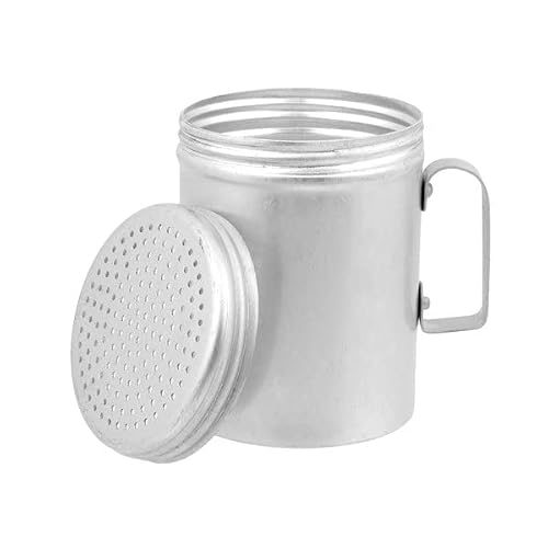 10 Oz Aluminum Dredge Shaker With Handle, Spice Dispenser Seasoning Shaker For Cooking/Baking By Tezzorio #TOP3