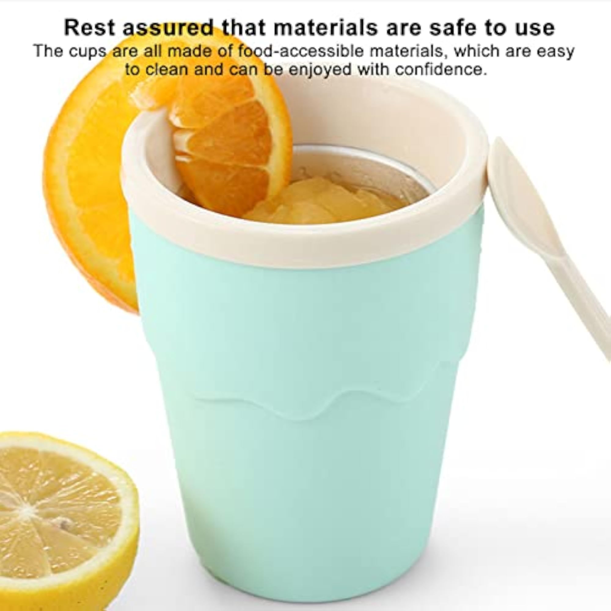 Slushie Maker Cup - 200ml Smoothie Maker Cup with Spoon