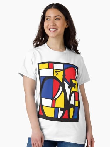 Mondrian Bicycle Art by SFDesignstudio Classic T-Shirt3