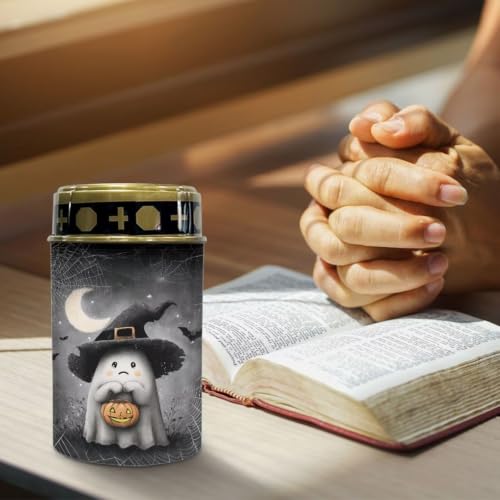 Image of Cemetery Solar Lights Flameless Candle | Waterproof Grave Lights Cemetery Decor, Cute Ghost Solar Powered Landscape Lights for Grave Memorial Gift, Outdoor Use
