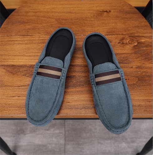 Men's Slippers Summer Breathable Slip-On Loafers Formal Wear Casual Open Back Business Casual Shoes3