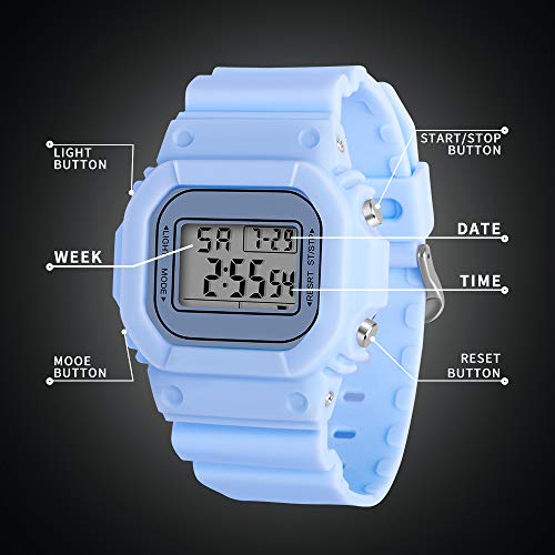 Digital Watch For Men Women Waterproof Outdoor Military Sports Timer Multifunctional Wristwatch Classic Design Easy To Set And Read Alarm Stopwatch Gift For Anniversary #TOP2