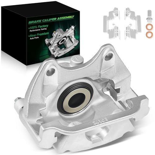 Image of Rear Left Disc Brake Caliper Assembly with Bracket for:-Chevy for:-GMC Silverado Suburban Sierra 1500, Yukon XL 1500 Tahoe, for:-Cadillac Escalade ESV 2007-2018 5.3L 6.0L 6.2L OE# 18-B5030