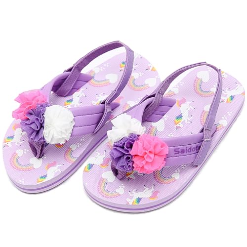 Image of Saidoteto Boys Girls Flip Flops Child Summer Slip-on Thong Sandals Beach Pool Water Shoes(Little /Big Kid)