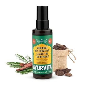 Ayurvita Leave-In Treatment – Conditioner for Dry Damaged Hair – Conditioning & Nourishing – For Men & Women – Ayurvedic Hair Care Repair Treatment – Soft, Anti-Frizz, Tangle-Free Tresses – 5 fl oz