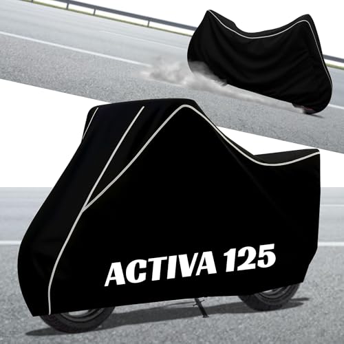 Image of Stylish Water Resistant Scooty Body Cover Compatible with Activa 125 & All Models | UV Protection, Dustproof, Heat Resistant, Two Wheeler | New All Weather Protection, Dust & Rain