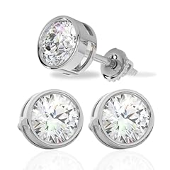 14K White Gold - Screw Back