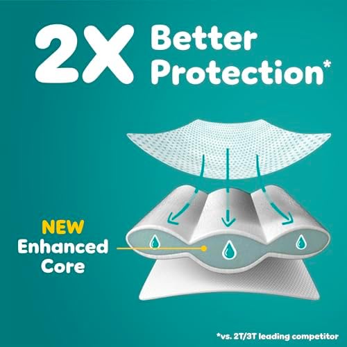 Pampers Easy Ups Girls & Boys Potty Training Pants, Size 7 (5T6T), 46 Count, Bluey Absorbent Training Underwear, Up to 100% Leakproof Day and Night, Hypoallergenic - 3