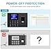 KAZNTCC Fingerprint Time Clocks for Employees Small Business with Finger Scan and PIN Punching in One, NO Monthly Fee Deduct Lunch Time Edit Missing Punches