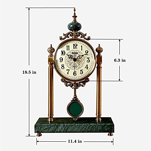 Vintage Mantel Clock With Pendulum,Mantel Clocks For Living Room Decor Above Fireplace,Mantle Clocks For Fireplace,Anniversary Clock,Antique Clocks,Farmhouse Clocks,Modern Desk Clock In Home Kitchen #TOP5