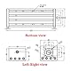 RATTMMOTOR Hub des Lineartisch-Aktuators L-300mm Kugelumlaufspindel Linearführungsschiene CNC Linearführung mit Nema23 Schrittmotor 1,8°, 3A, 1,2N.m für cnc Fräsmaschine (EBX1605J)