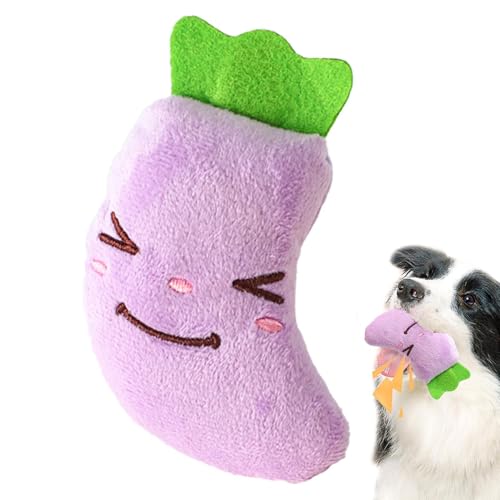 Giocattoli Con Squittio Per Cani - Giocattoli Da Masticare A Forma Di Verdura Per Cani, Simpatici Giocattoli Per La Dentizione Dei Cuccioli | Giocattoli Da Gioco Interattivi, Razze Da Piccole A Medie,