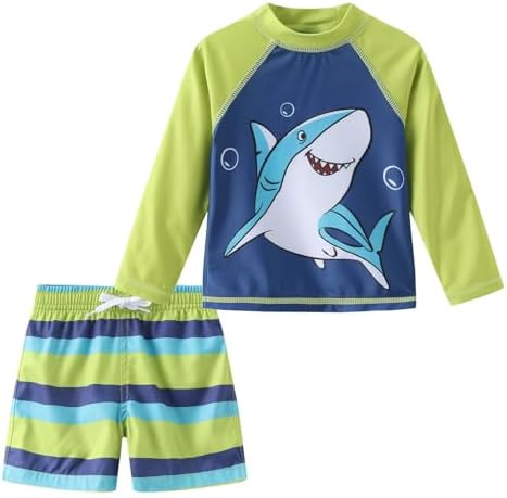 Aisyee Baby Boy Swimsuit Long Sleeve Swimming Costume with Board ...