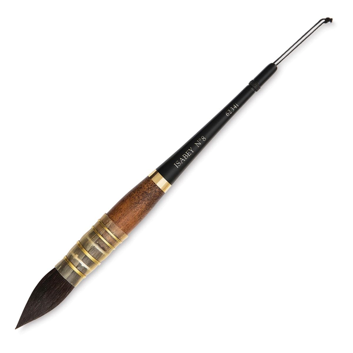 Isabey Cepillo de ardilla azul siberiano vintage, mopa de pluma, 8, natural