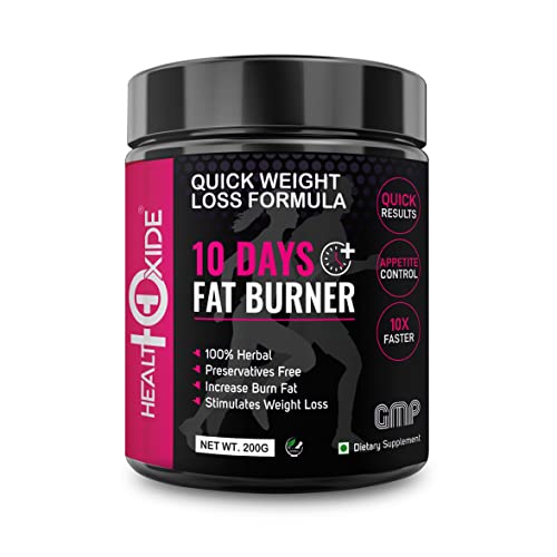 HEALTHOXIDE 10 Days Fat Burner- Weight loss powder (200 Gram) HEALTHOXIDE 10 Days Fat Burner- Weight loss powder (200 Gram)