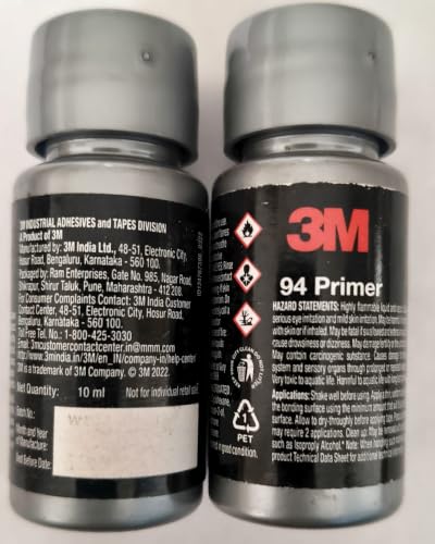 Image of Primer 94 Adhesion Promoter 10ml | Solvent-Based Adhesive Primer for VHB Tapes | Improves Bonding on Plastic, Metal, Glass, Rubber, ABS, Acrylic, Polypropylene & Polyethylene Surfaces