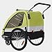 Remolque de bici para niños con kit de footing, limón verde/negro 502-02...