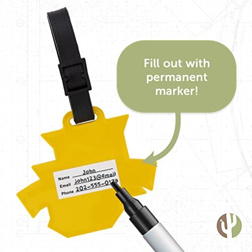 Desert Cactus Marquette University Luggage Tag Golden Eagles MU Bag (PVC - Design A)3