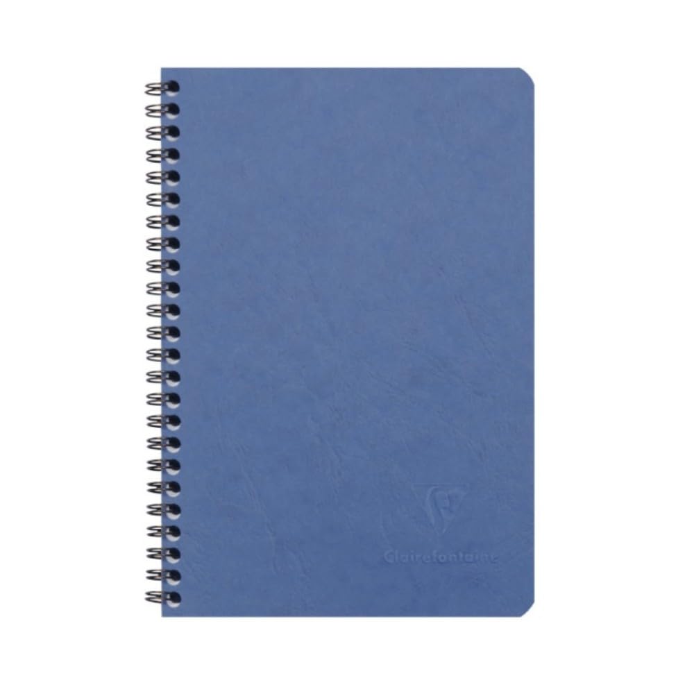 Clairefontaine Age Bag Wirebound Notebook A5 - Squared / Blue