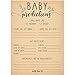 Sparkle and Bash 50 Sheets Baby Shower Prediction and Advice Cards for Gender Reveal Games, Party Activity (5x7 in)