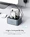 ORICO Aluminium Dual Festplatten Dockingstation, USB 3.2 Gen 2 Docking Station für SATA 2,5/ 3,5 Zoll SSD/HDD, 2 Einschüben, 12V 3A Netzteil, Unterstützt 2* 18 TB, Werkzeuglose(6626C3)
