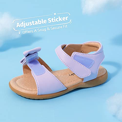 Image of DREAM PAIRS Girls Sandals Fashion Bow Summer Shoes for Toddler /Little Kid