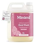 Miniml Hand Soap Wash Liquid 5L Refill - Pink Grapefruit & Aloe Vera Scented Eco Friendly Hand Washing Liquid for Soft and Sensitive Skin Care - 100% Vegan & Cruelty Free