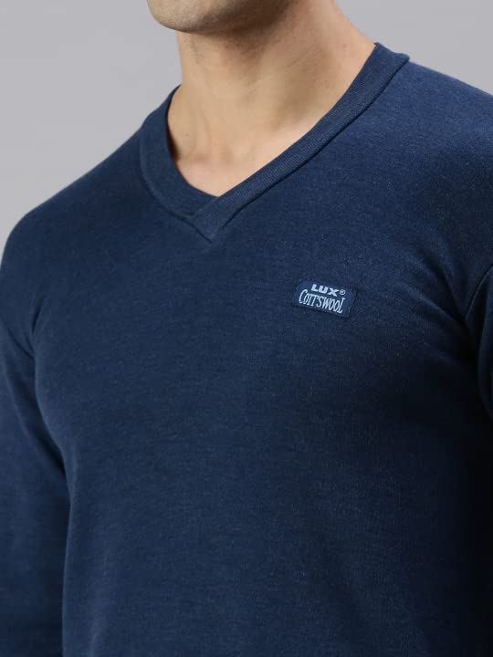 Lux Cottswool Men's V Neck Full Sleeves Cotton Thermal Set Near Me