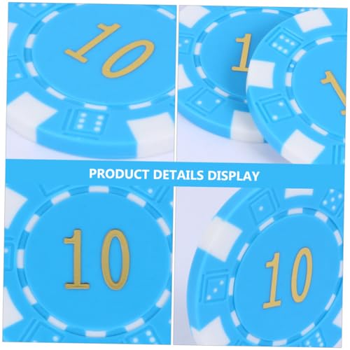 Chips digitales de plástico para contar y juegos de mesa infantiles 50 unidades 4
