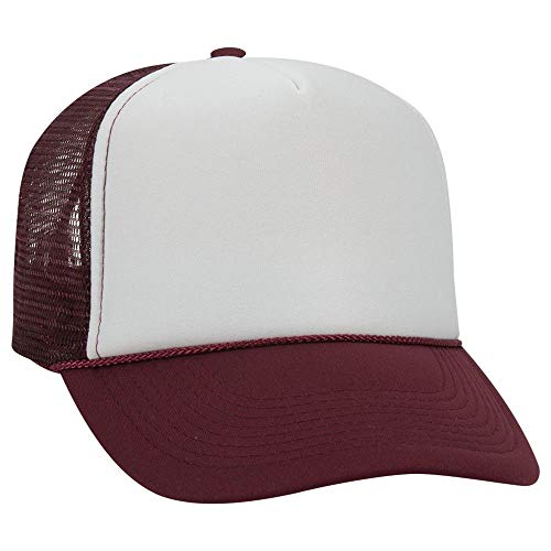 Image of OTTO Polyester Foam Front 5 Panel Pro Style Mesh Back Trucker Hat