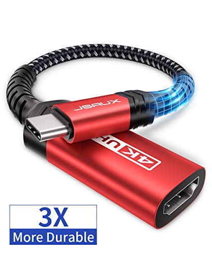 USB-C to HDMI Female Adapter 4K@60Hz, JSAUX USB Type-C to HDMI Adapter Cord