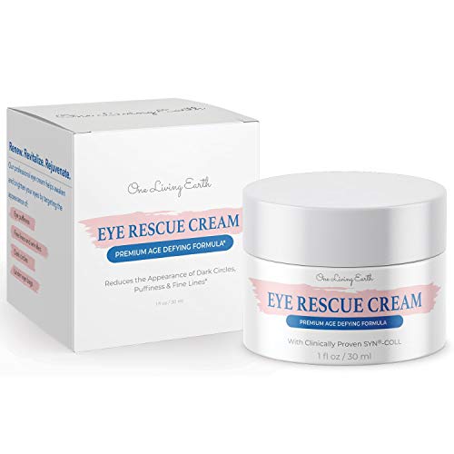 One Living Earth Eye Rescue Cream - Clinically Proven SYN-COLL Collagen-Stimulating Peptide