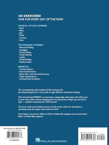 guitar aerobics a 52-week one-lick-per-day workout program for developing improving and maintaining guitar technique bkonline audio