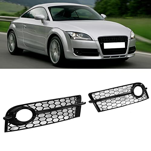 Grilles de pare-chocs avant antibrouillard ABS noir brillant rechange calandre gauche droite TT 8J - 7