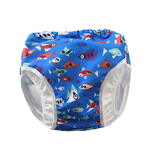New Reusable Baby Swim Diaper Shorts Waterproof and Leak-Proof Swimming Trunks for Baby Toddler Boys,0-4 Years (G, 4XL/36-44lb/ 3-4 Years)