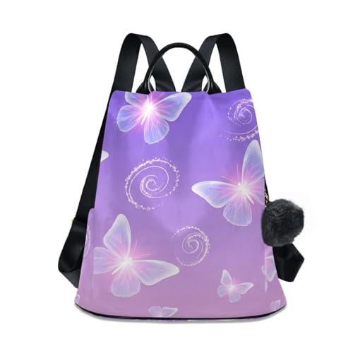 Sac à dos antivol violet pour femme contre les vols en voyage