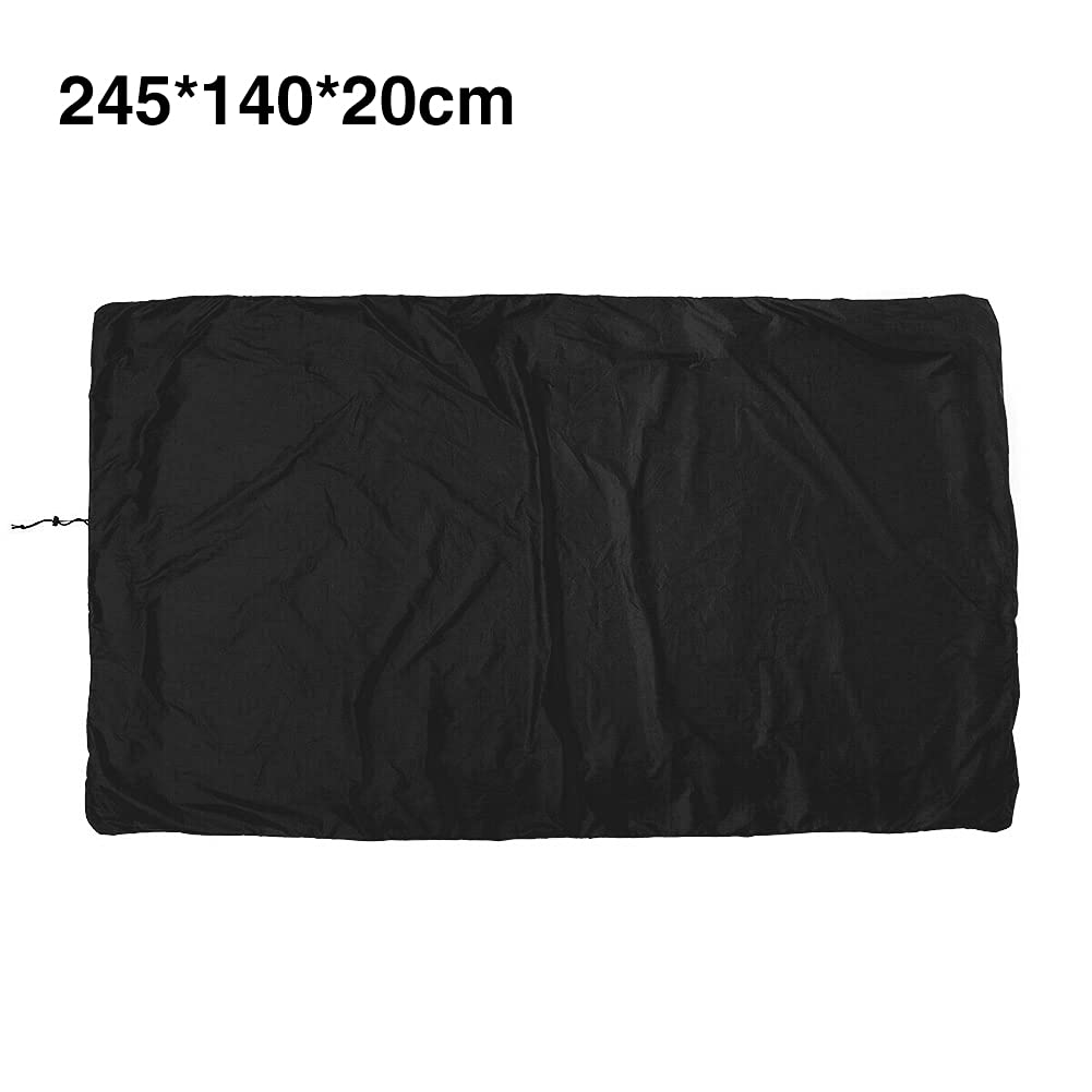 Couverture de Table de Billard,Durable d'Oxford de Billard de Billard avec la Couverture Lavable de Table de Billard de Cordon(245 x140 x 20cm,Noir)