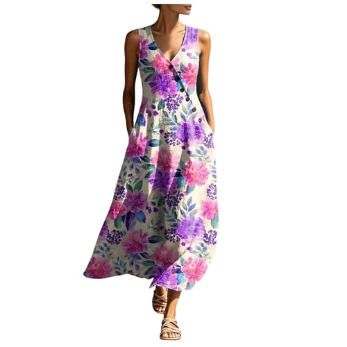Robe d'été femme plage asymétrique vêtement fluide infroissable pour vacances